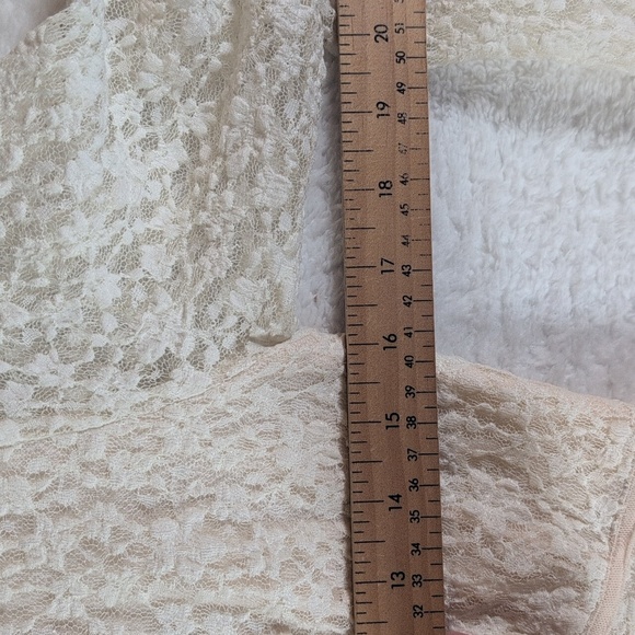 Free People Cream Lace Long Sleeve Dress - Picture 7 of 7